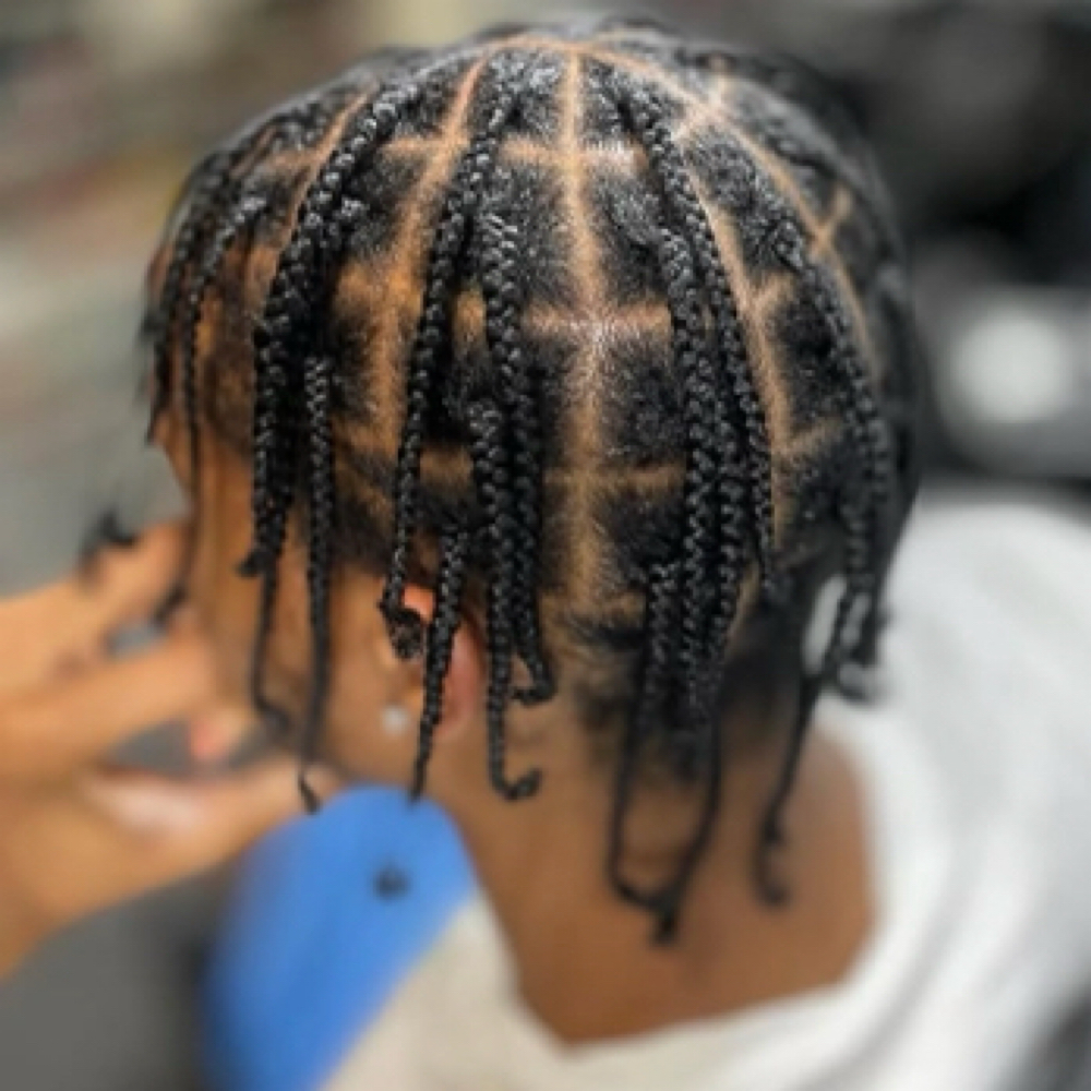 Natural Box braids Med at Primps Custom Care in West Hempstead, NY