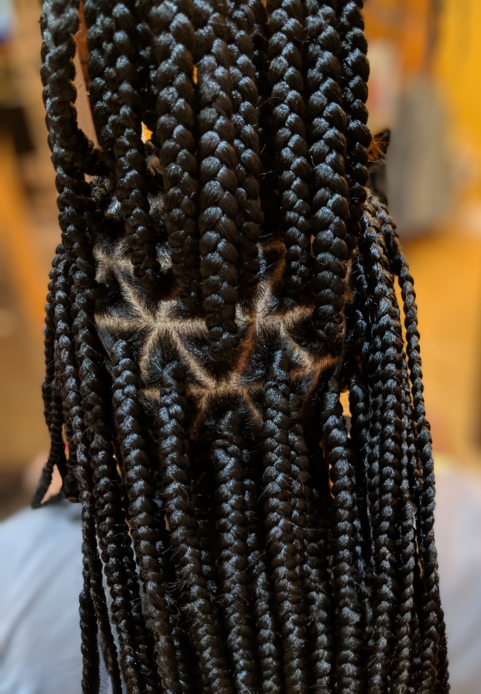 Large Knotless Braids