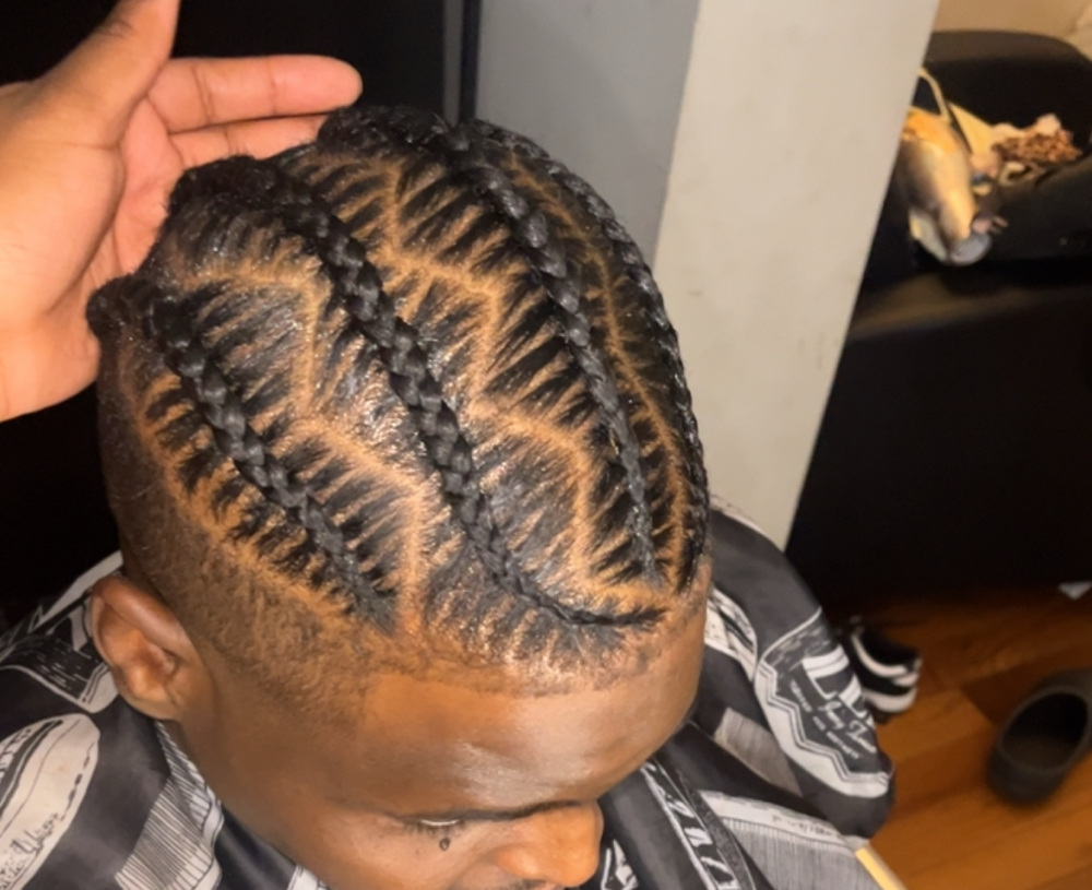 2-4 Conrows/stitch Braids
