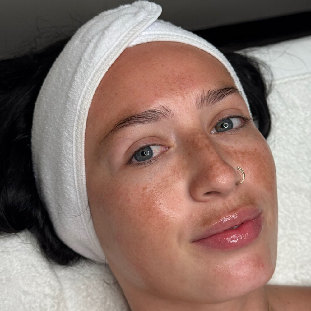 Facial Service Model at BROWHAUS Ink & Beauty in Tampa, FL