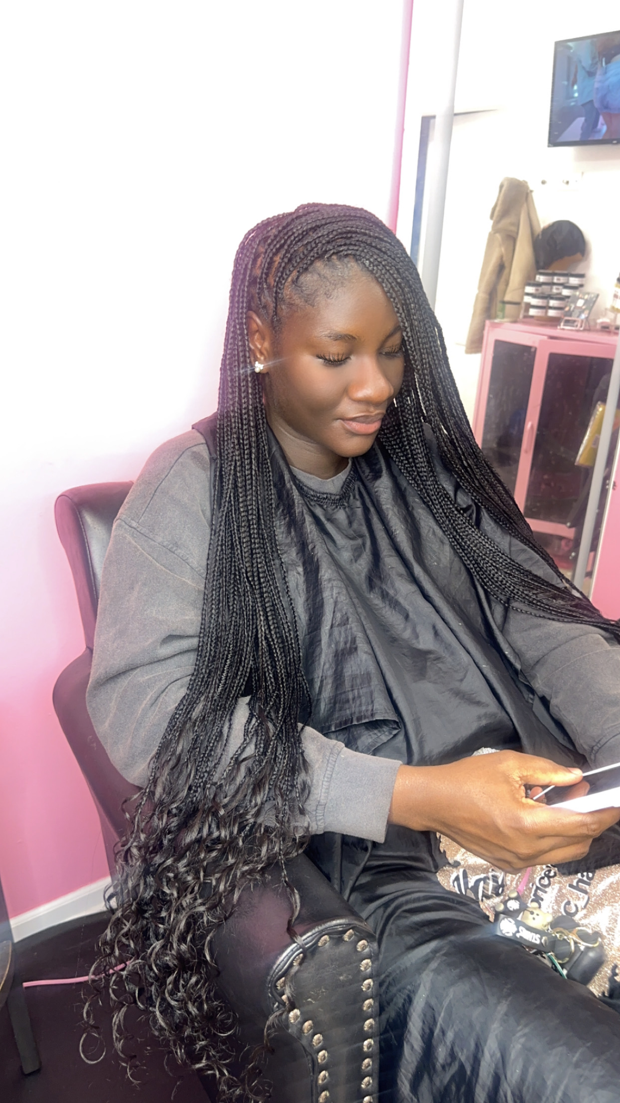Xs Goddess Knotless Braids at C&C Hair Collection in Palos Hills, IL