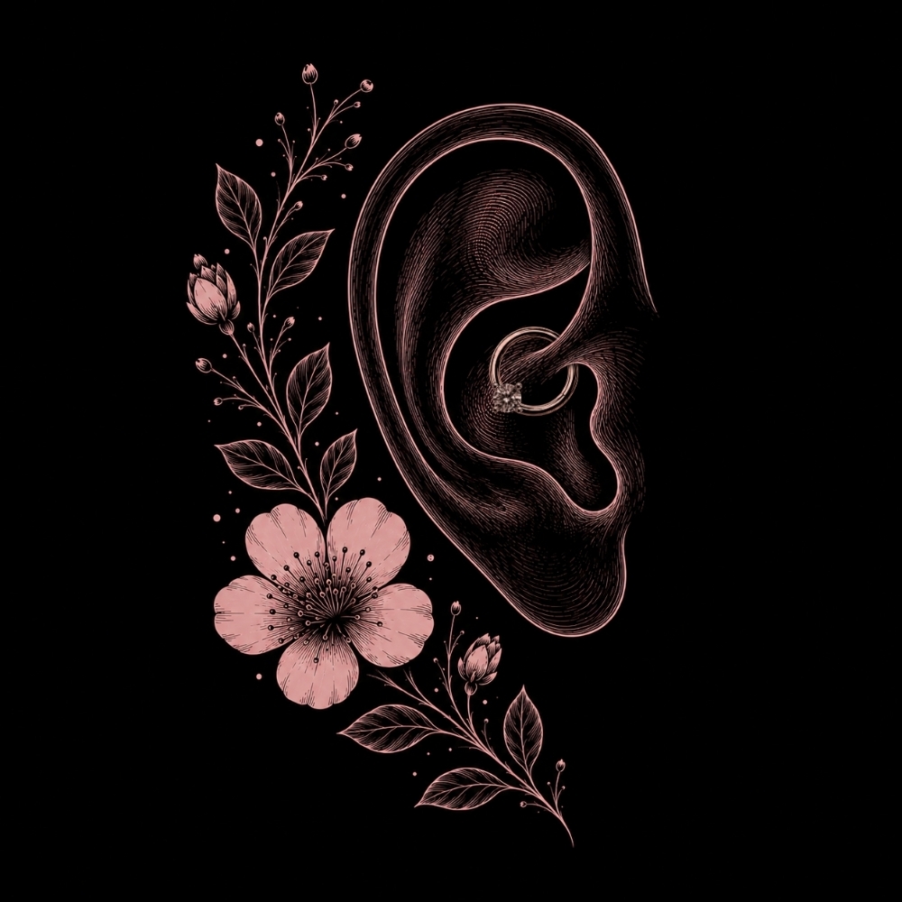 Daith Piercing at Blackthorn Piercing and Fine Jewelry in Derry, NH