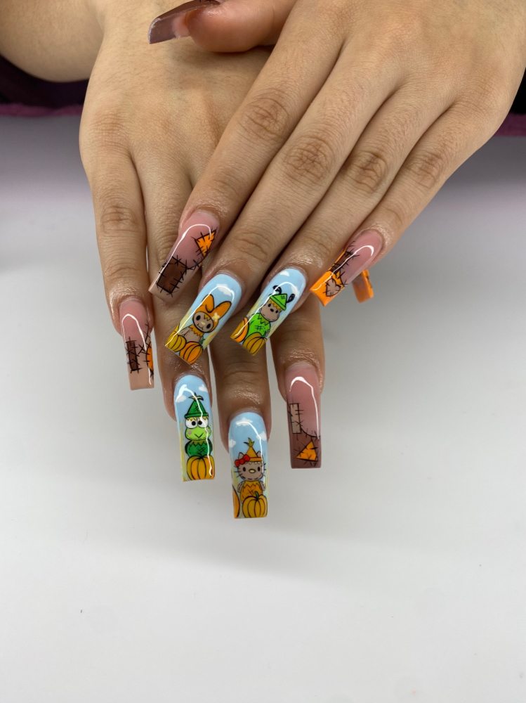 LONG ACRYLIC FULL SET