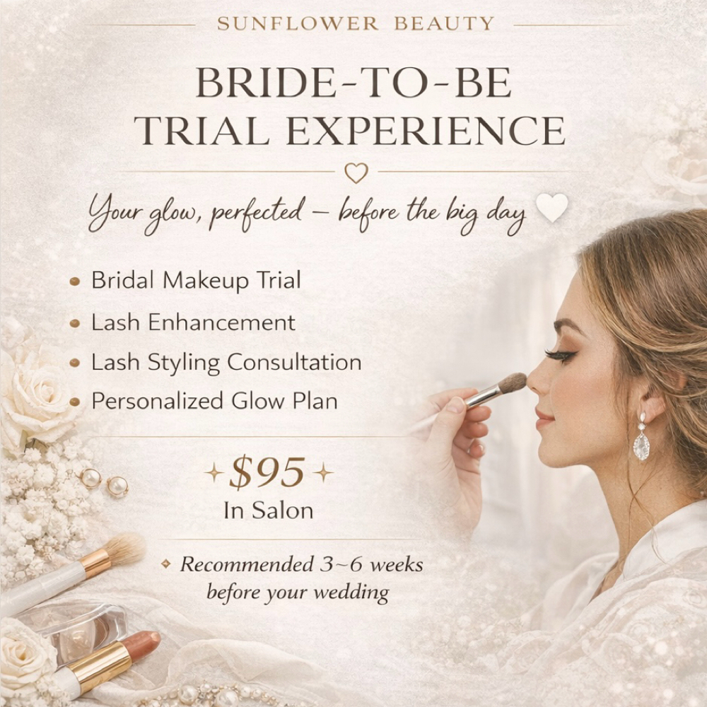 Bride To Be Trial at Sunflower Beauty in Whitney, TX