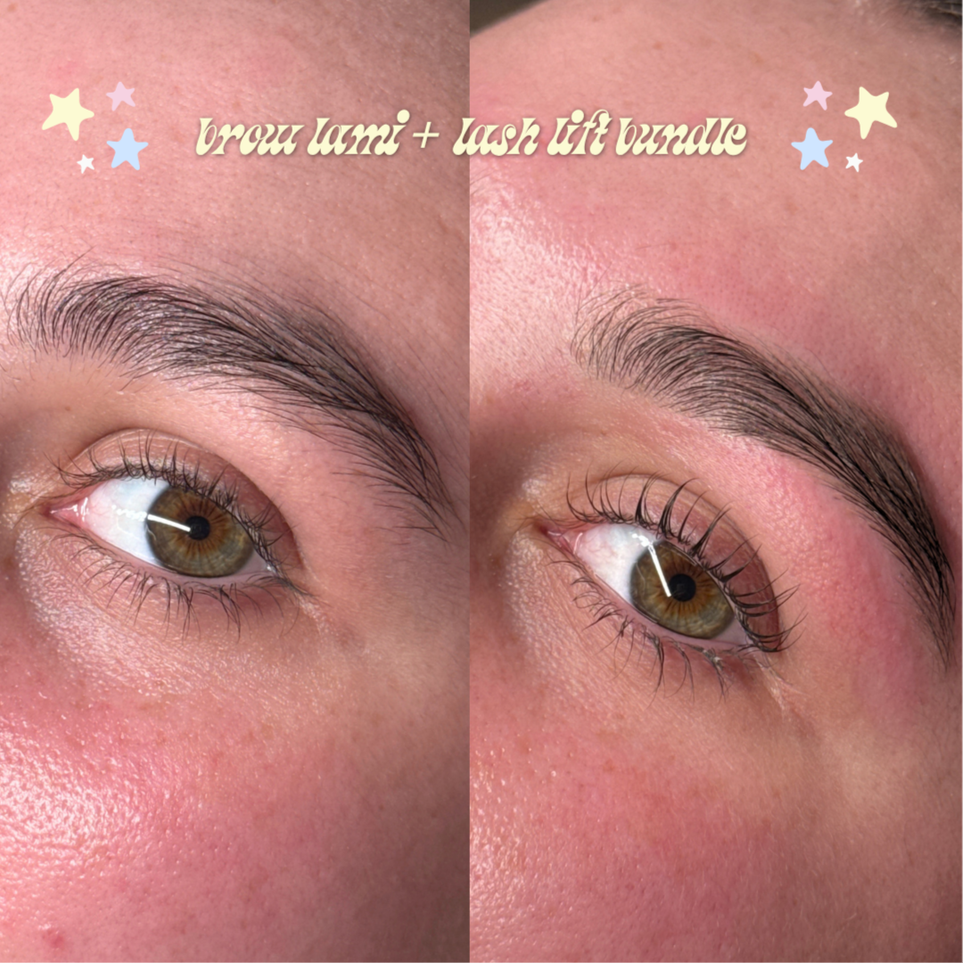 Brow Lamination + Korean Lash Lift at Glowing By Mila in Chesterfield, MO