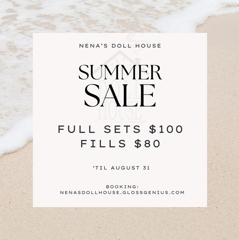🏝️Summer Promo🏝️ $80 Fill at Nena’s Doll House in Vacaville, CA