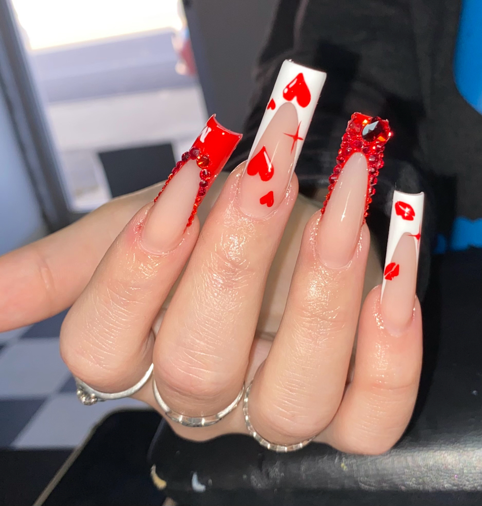 Blinged Out Frenchtips