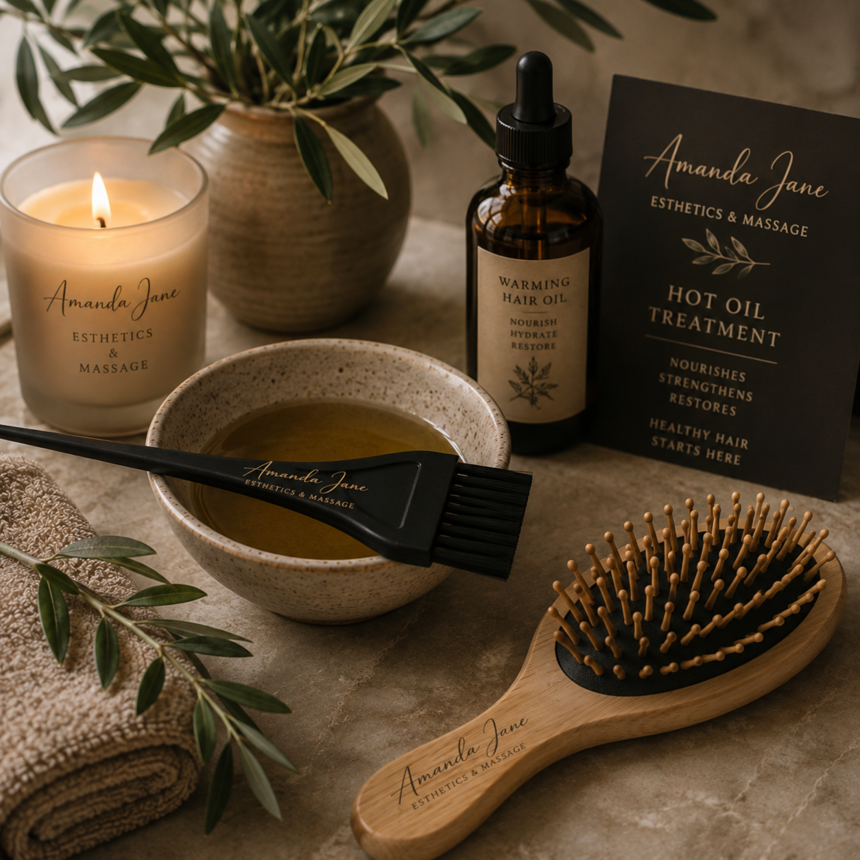 Hot Oil Scalp Massage Add On at Amanda Jane Esthetics & Massage in Salado, TX