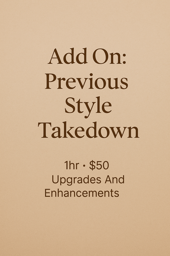 Add On: Previous Style Takedown