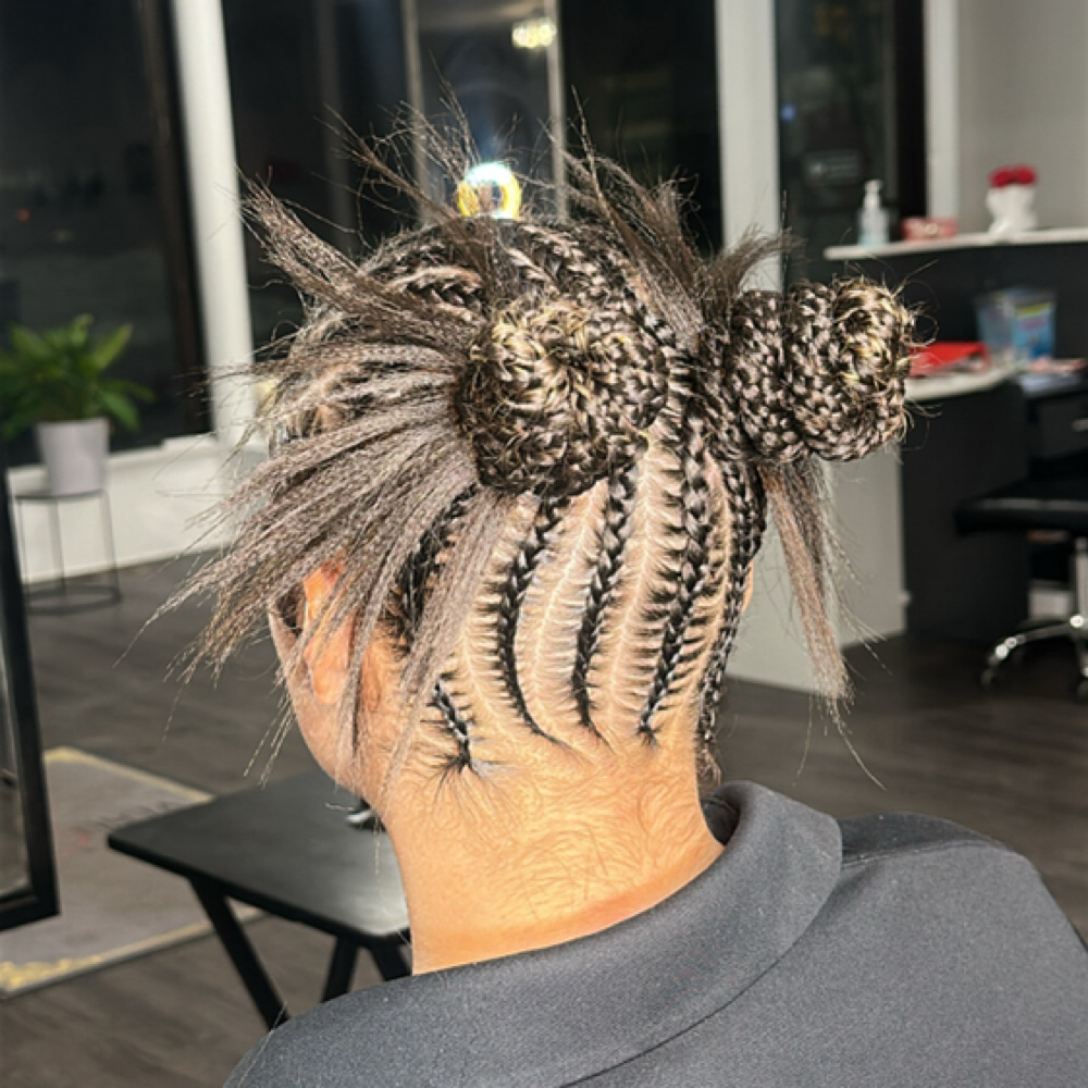 Freestyle Braided Buns