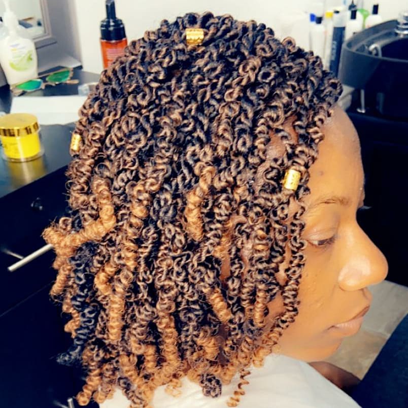 spring twists,  with hair included
