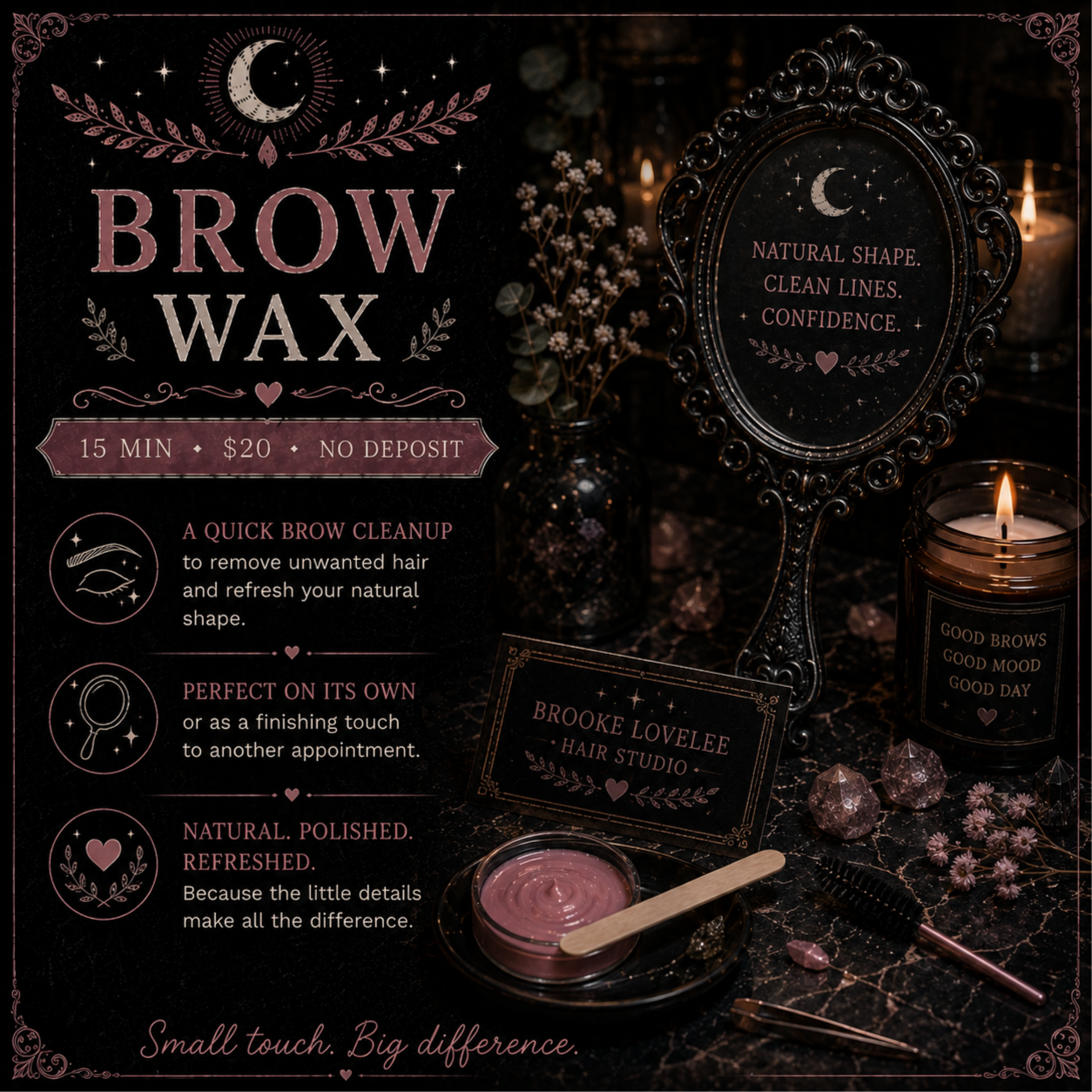 Brow Wax at Brooke Lovelee Hair Studio in Northwood, OH