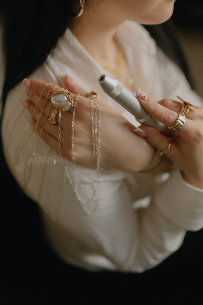 Permanent Jewelry at Brows Angeles in Lincoln, NE