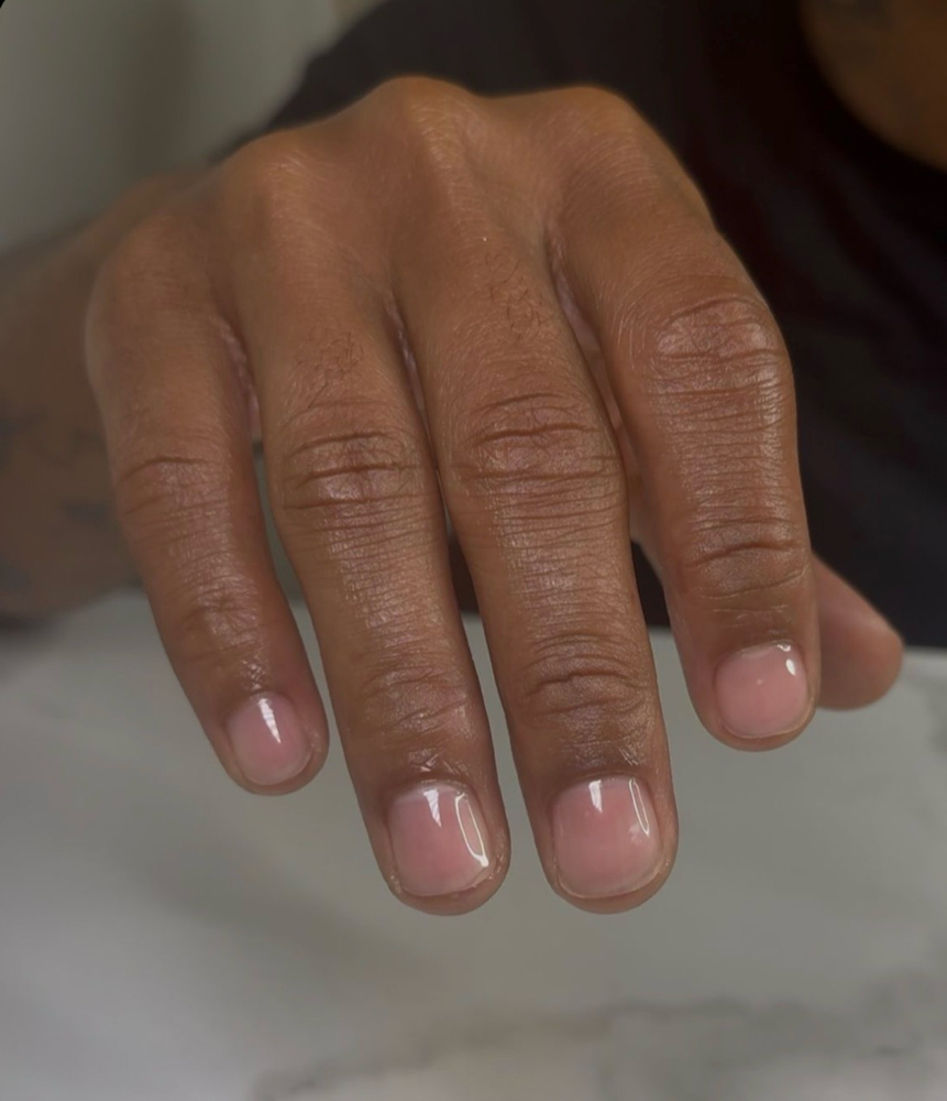 Male manicure at Nailed By Savi in Lenoir, NC
