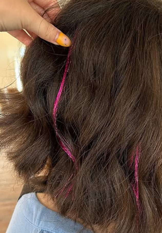 Hair Tinsel at The She Cave in Milford, DE