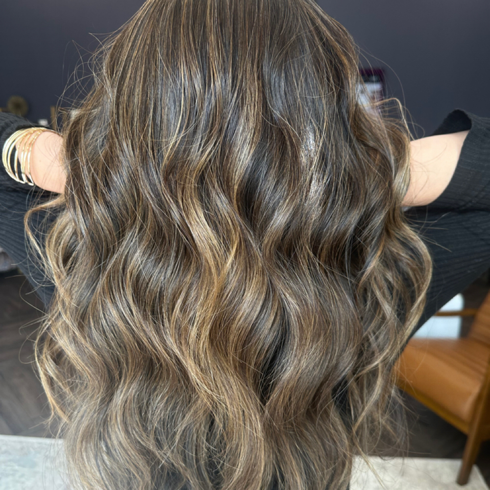 Single Proces W/highlights at Isthar Salgado Hair Studio in Flower Mound, TX