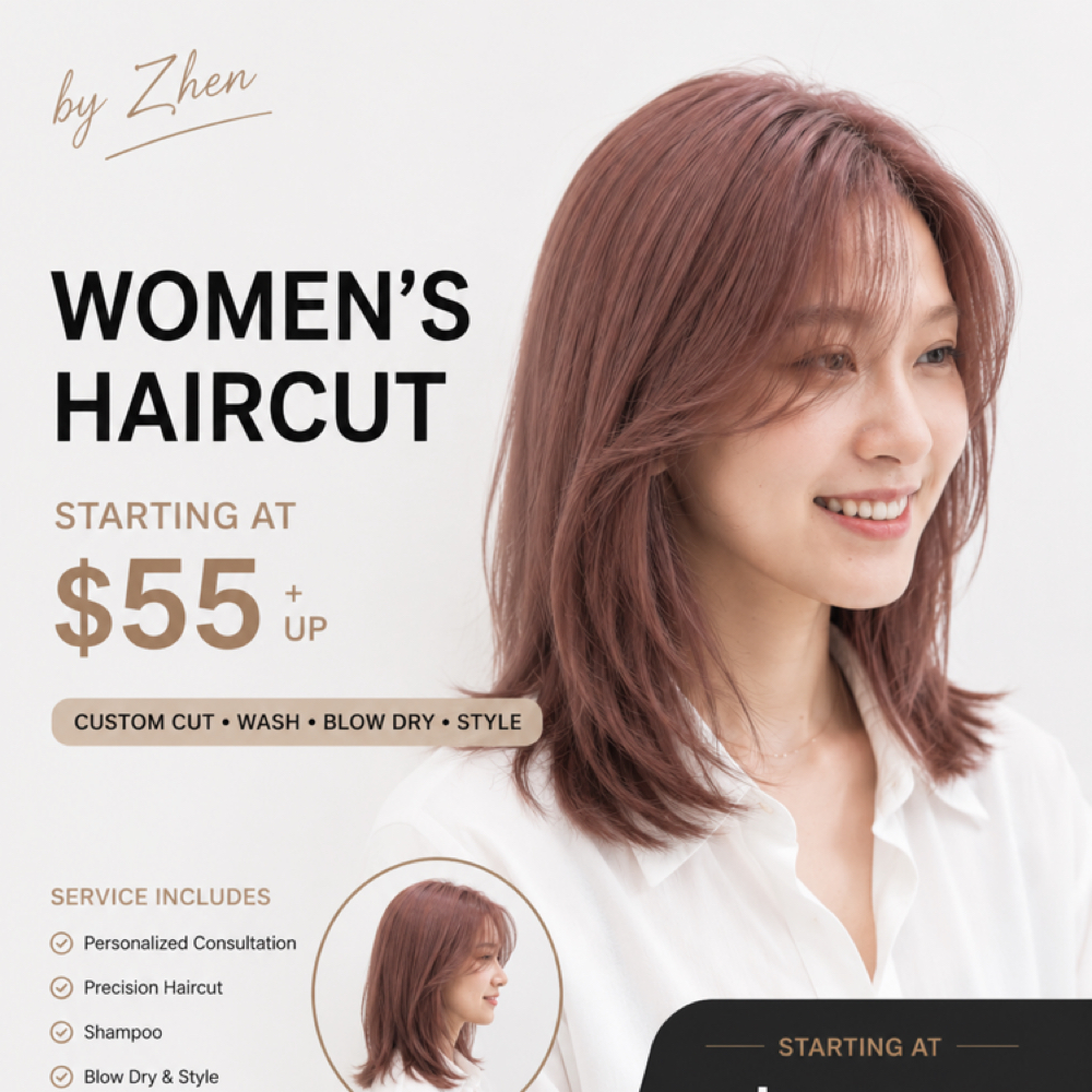 Medium Haircut at Zhen Hair & Beauty in Boston, MA