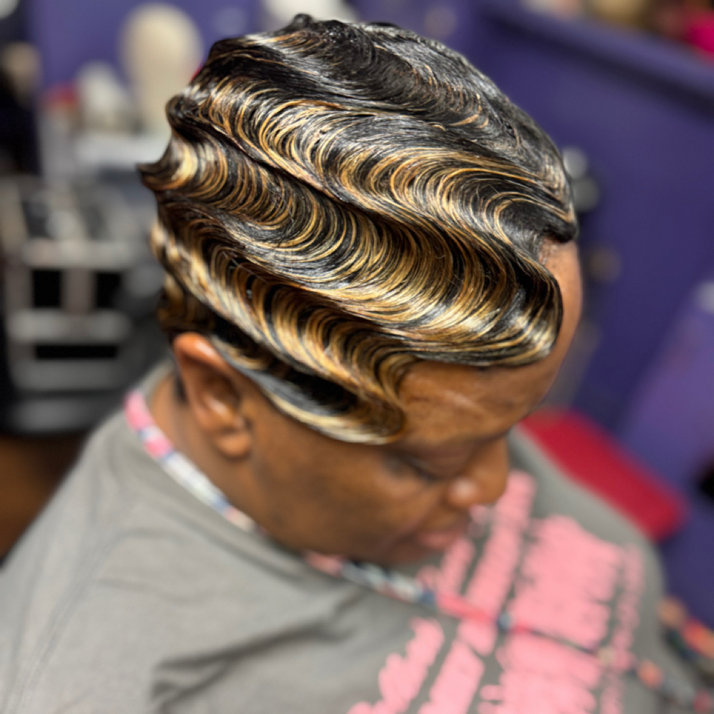 Finger Waves with hair included at Consquilla  Carey in Richmond, VA