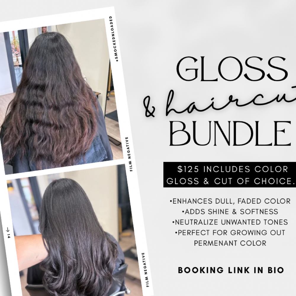 Gloss And Haircut Bundle at Smocked ‘N’ Loaded in Montebello, CA