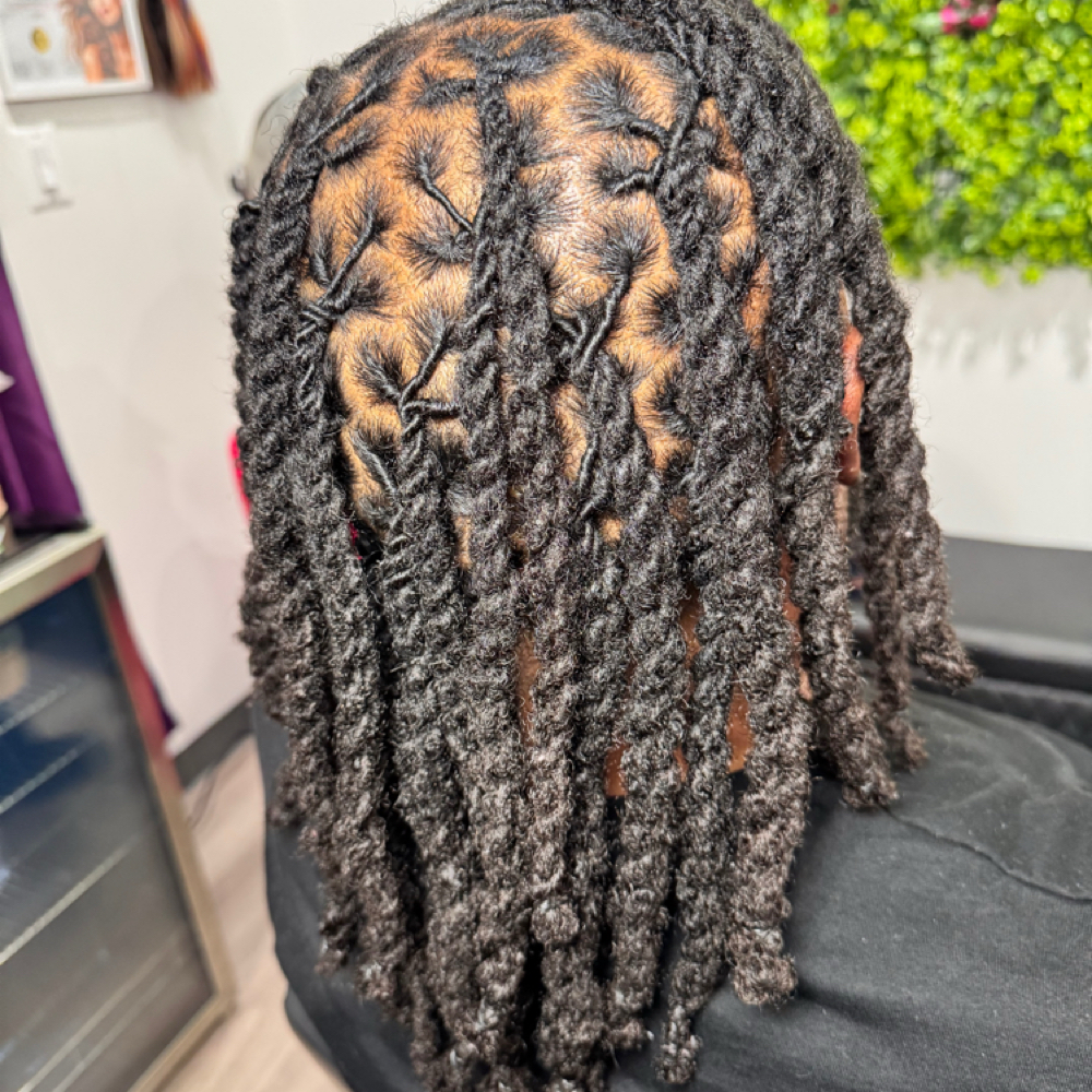 Loc Maintenance/ Palm Roll at theLoft Social Hair Studio LLC. in Alexandria, VA