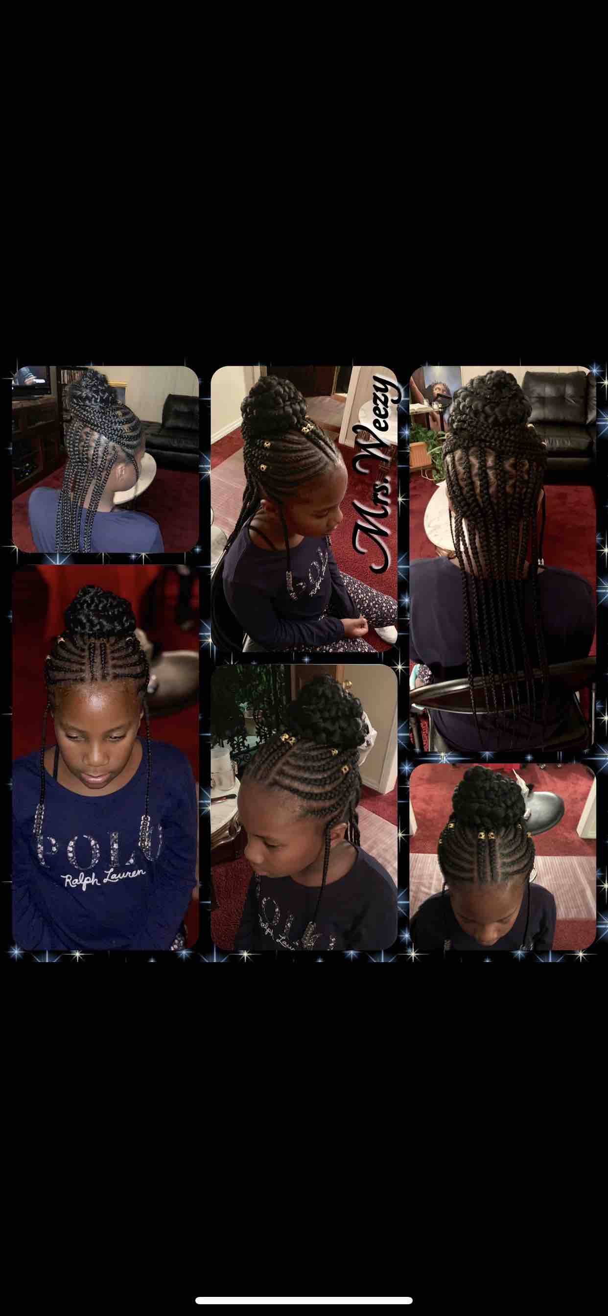 1/2up 1/2 Down Kid Cornrow To Age10