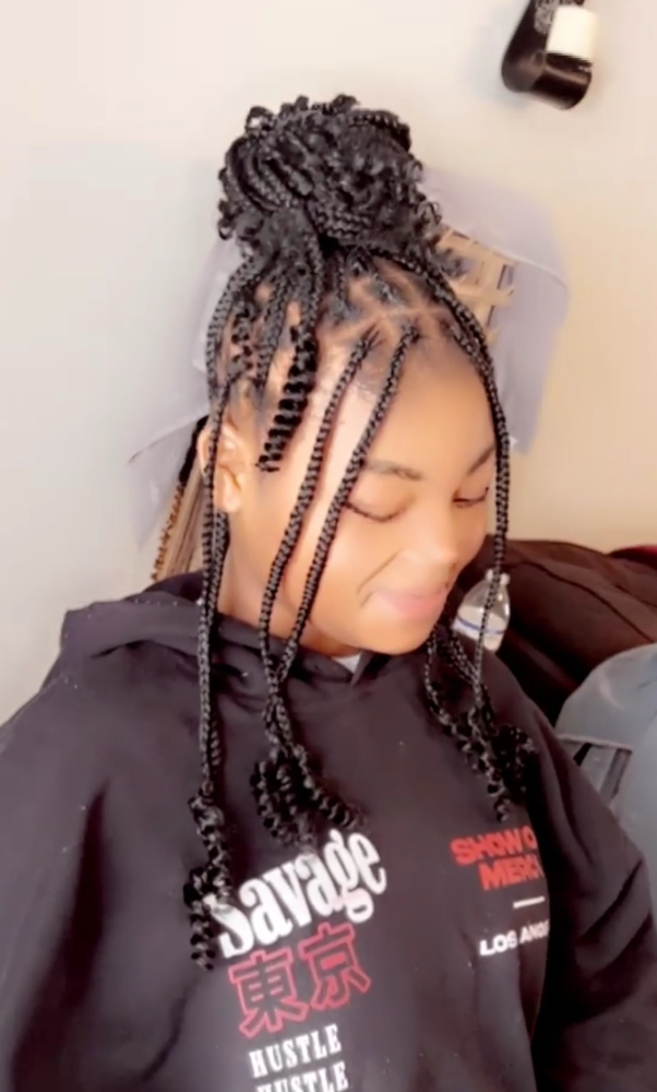 Medium Shoulder  Knotless Curlyend at NitaMay Braids in Cartersville, GA