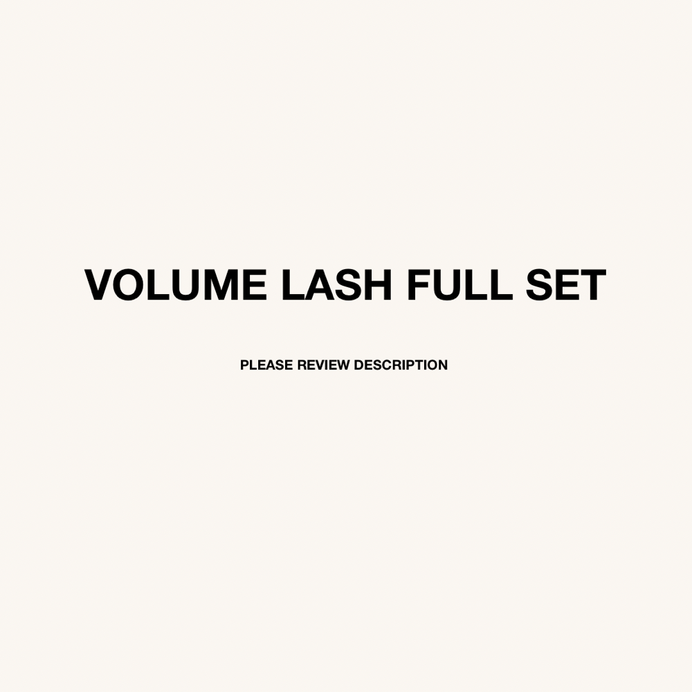 VOLUME LASH FULL SET