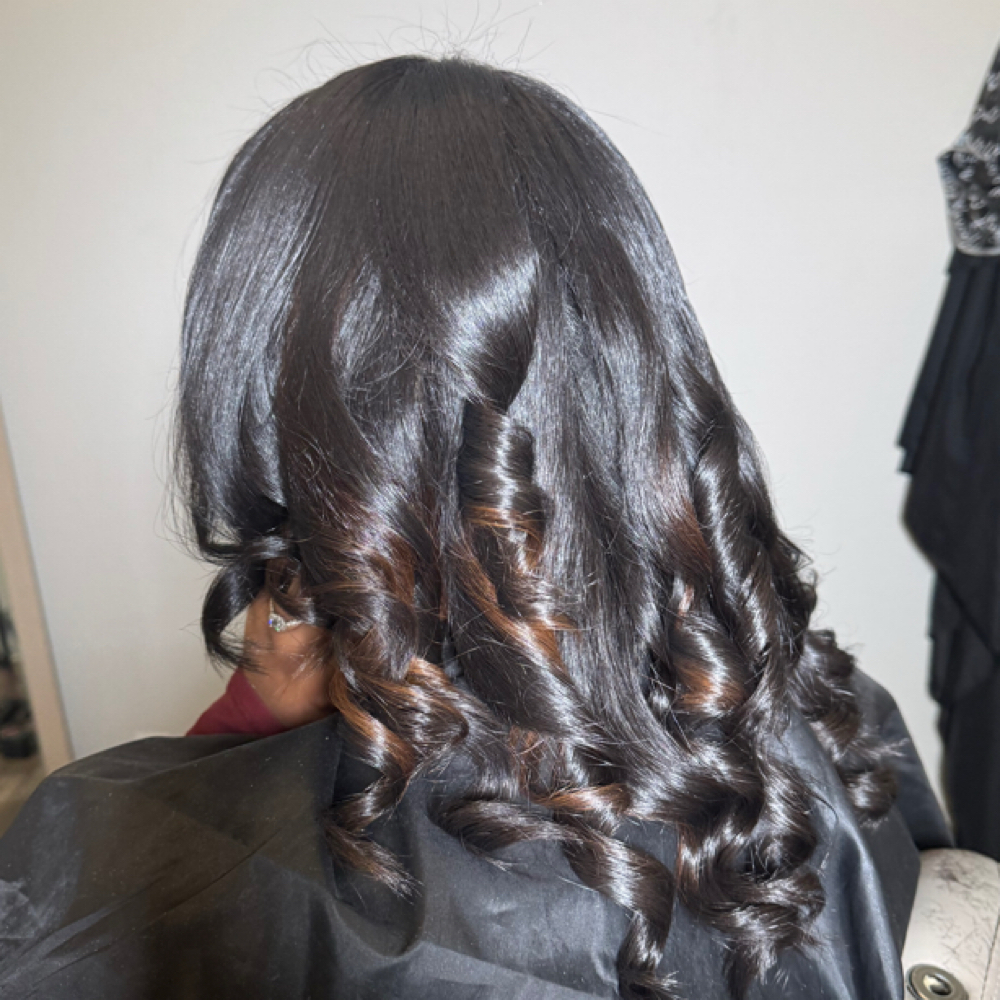 Extension Styling (curls) at Luxury Beauty Label in Fairburn, GA