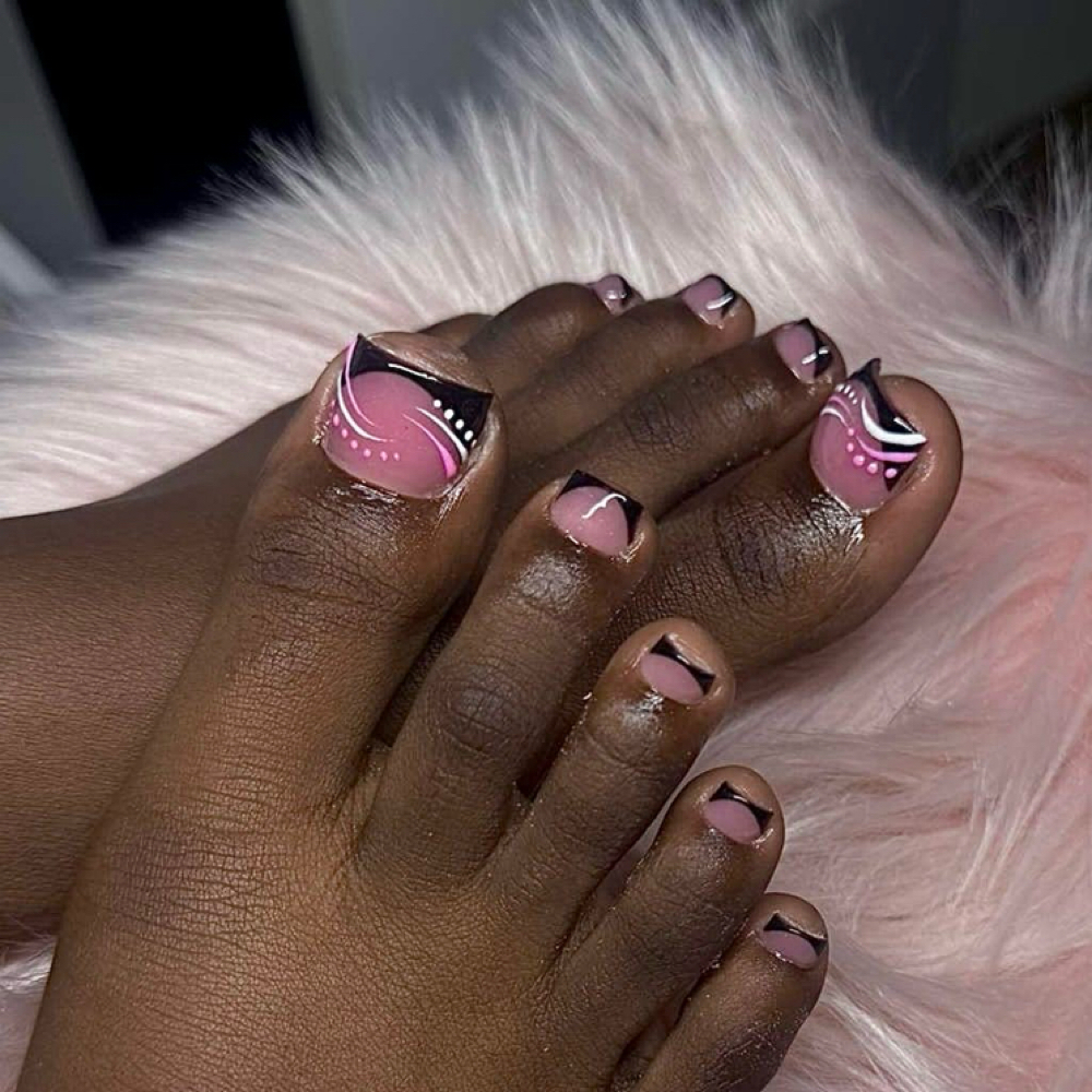 Big Toe Aceylic Set at SoHo Nail Lab in Fayetteville, NC