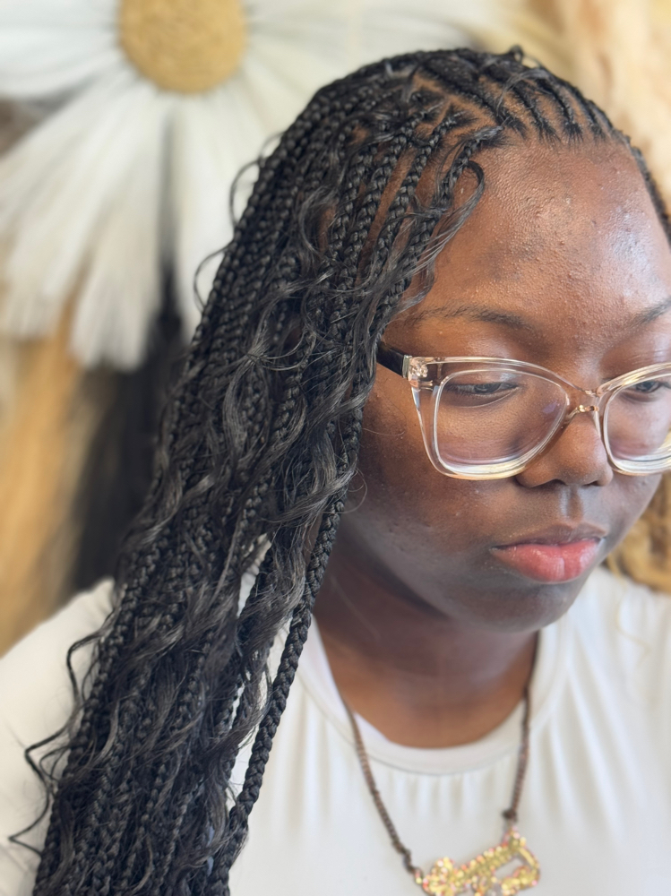 Fulani Flipover ft. Knotless/Island at Destined To Braid in Winterville, NC