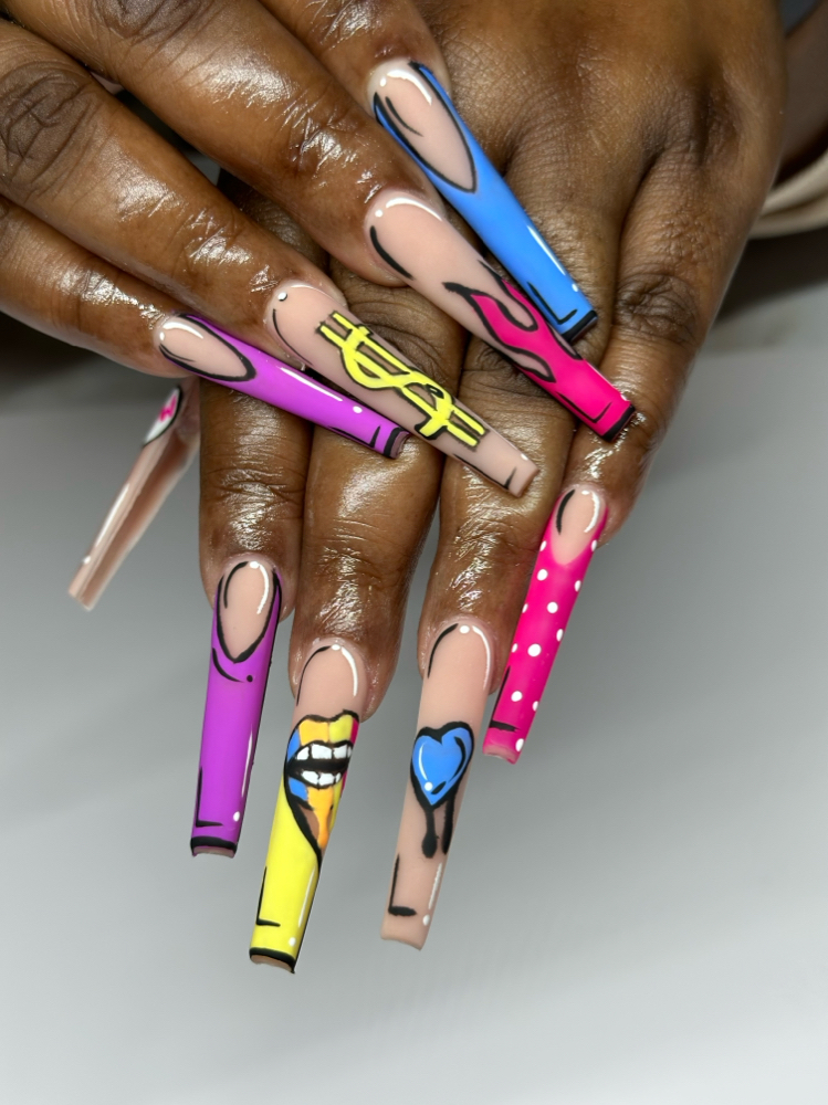 Detailed Nail Art