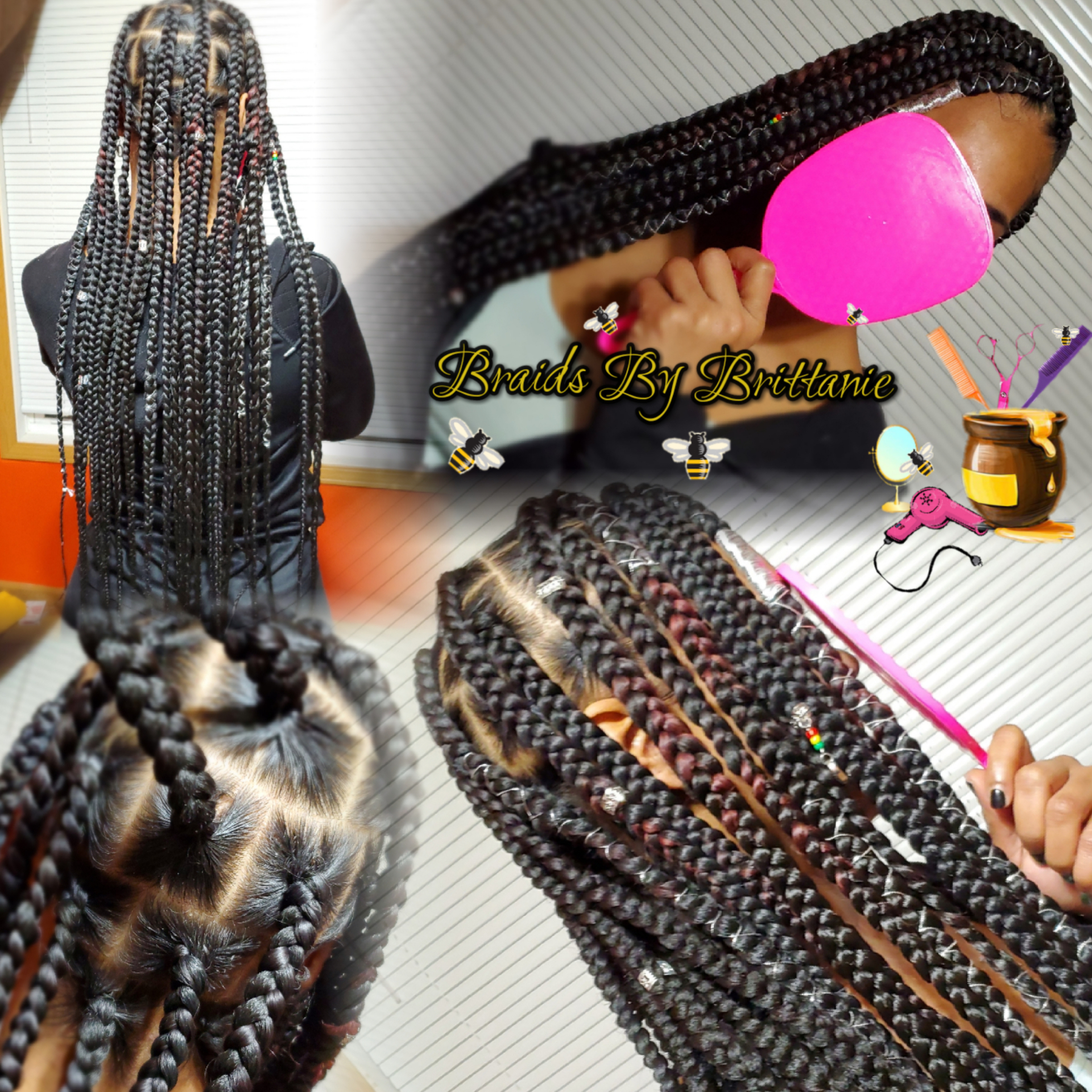 Jumbo Extended Knotless Box Braids