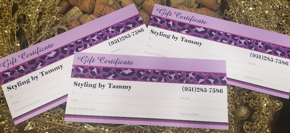 Gift Certificate Available