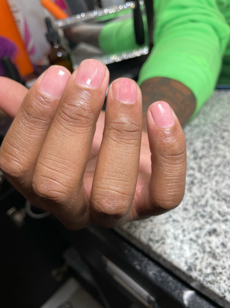 Male Glass Manicure