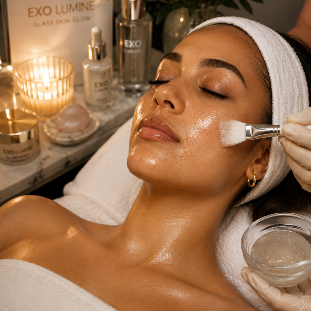 The ExoLumine Glass Skin Facial at Aligned Beauty Wellness in Sherman Oaks, CA
