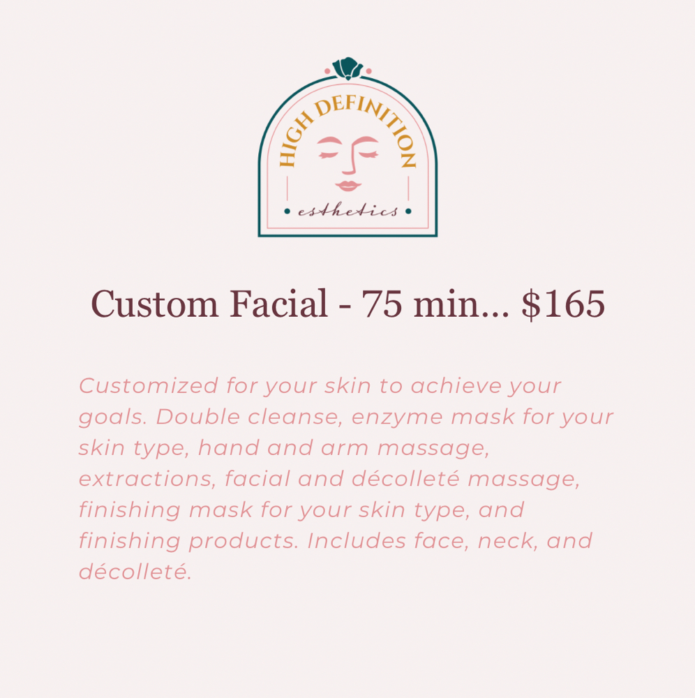 Custom Facial - 75 Minutes at High Definition Esthetics in Parker, CO
