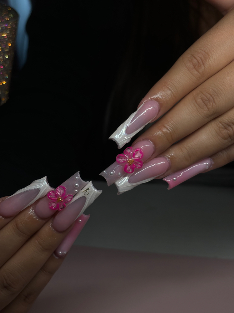 long acrylic nail set