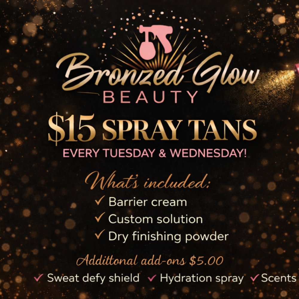 Tuesday/Wednesday Tan Special at Bronzed Glow Beauty in Troy, MO