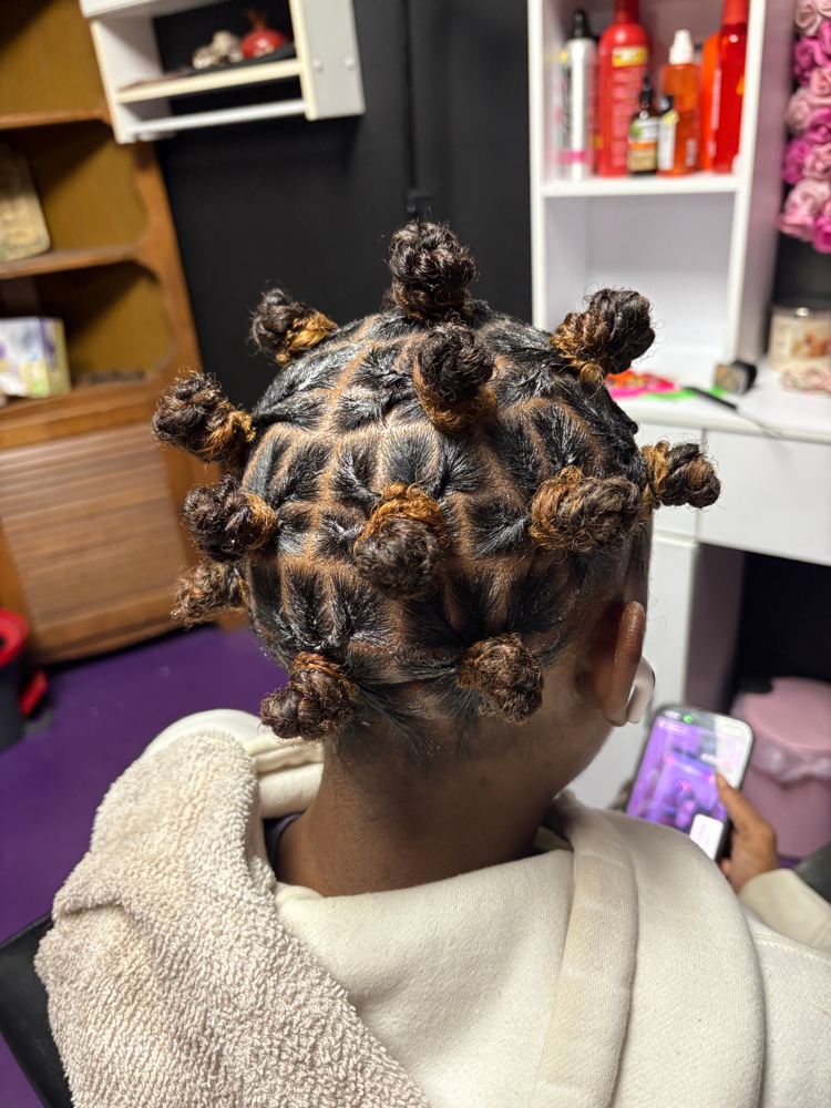 Bantu Knots at Raven  Lewis in Montgomery, AL
