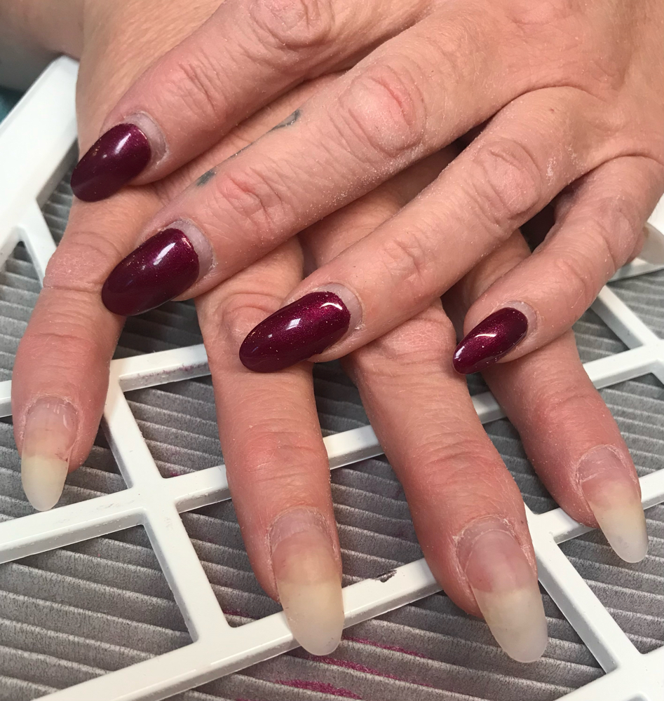 Acrylic Fill/ Re-balance no Art at Studio 10 West Nail Salon in Cedar City, UT