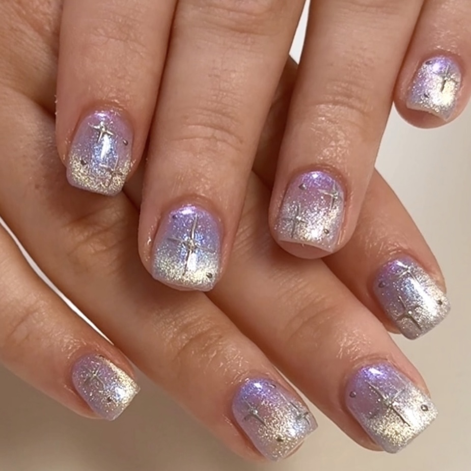 Builder Gel w/ Simple Nail Art