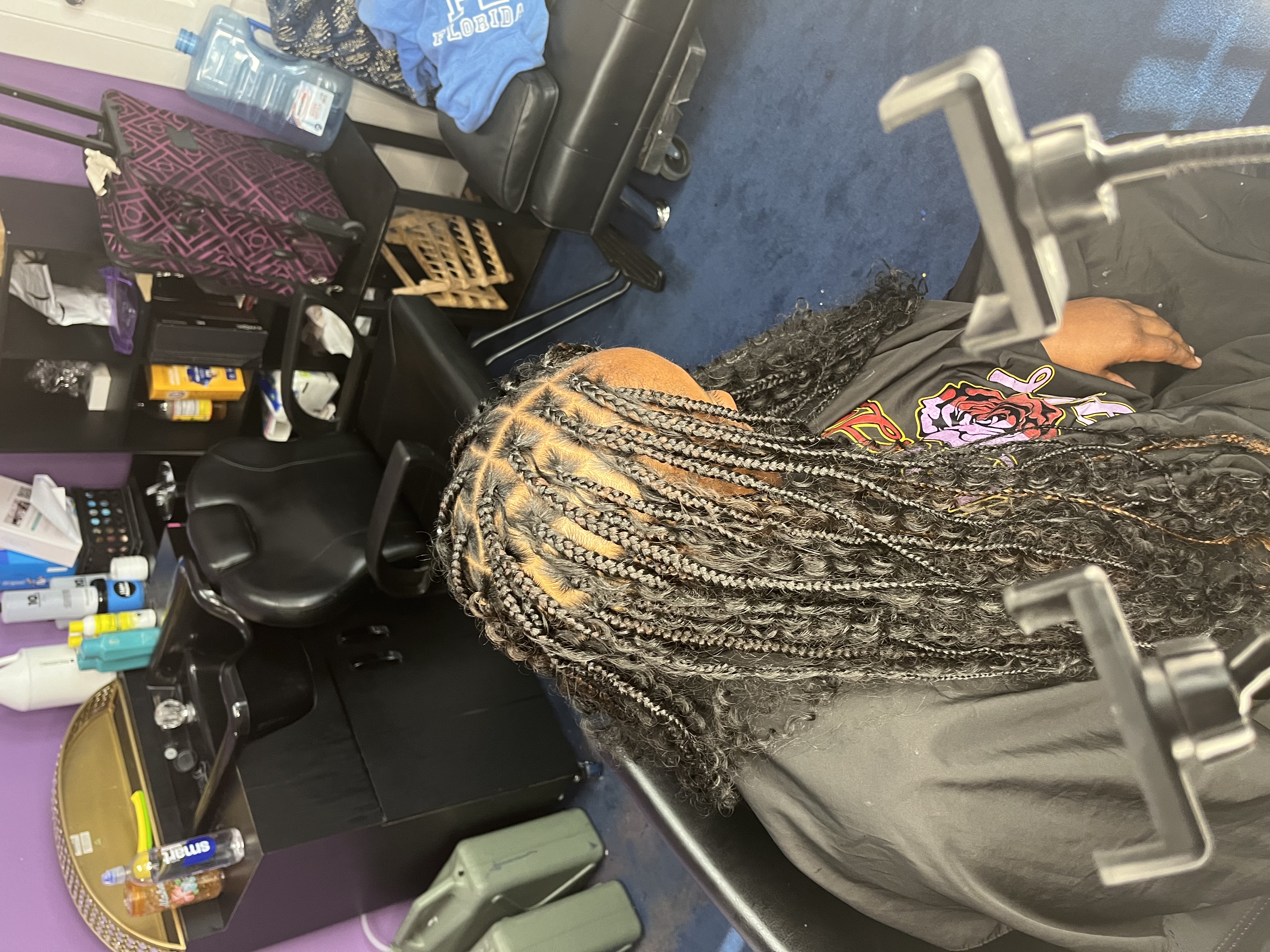 knotless braids at ROOTED By DESTINY LUXURY SALON in Katy, TX