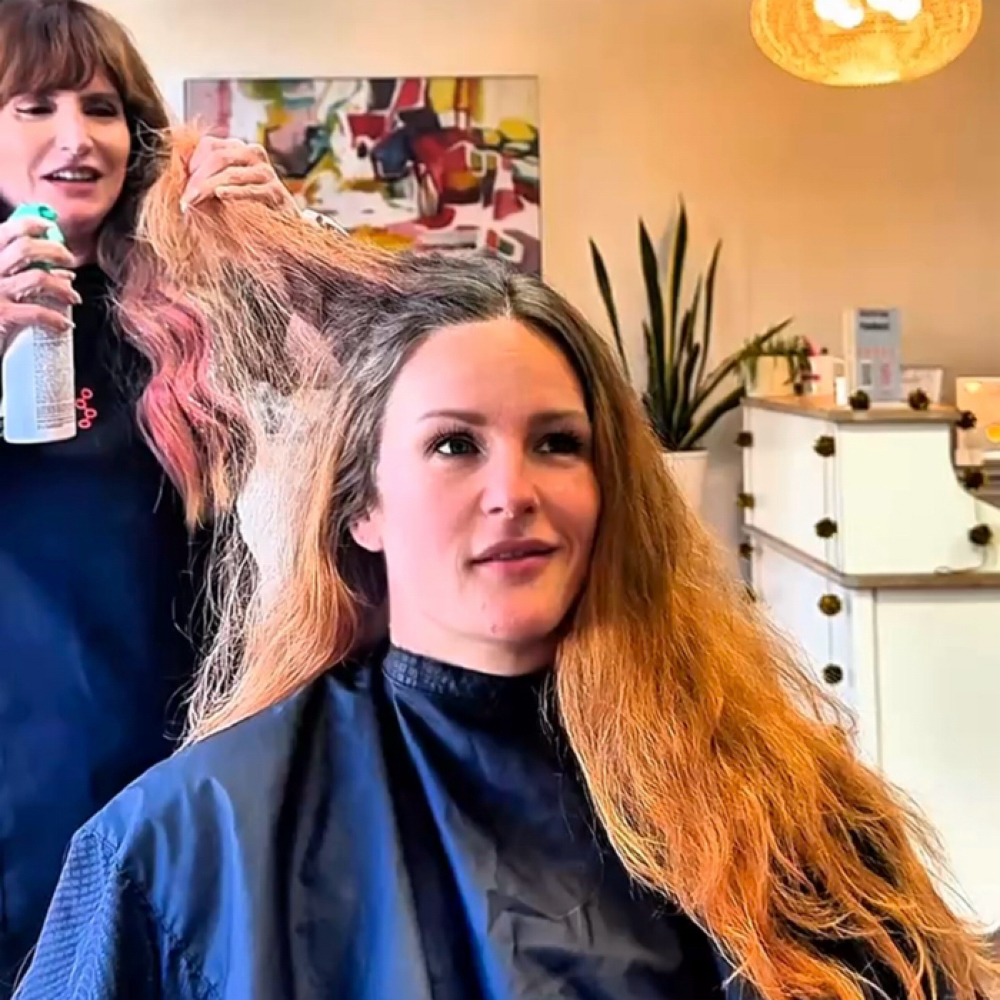 Extra Thick Haircut and Styling at Forward Hair Lab in Collierville, TN