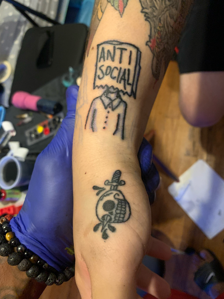 Crossed Arms Woman Temporary Tattoo by Tukoi  Set of 3  Tatteco