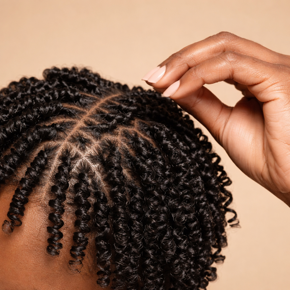 Finger Coils/ Two Strand Twist at The Plant Lady’s Hair Lab in Charlotte, NC