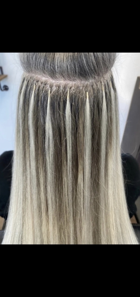 K-tip Keratin Bond Installation at Studio 845 in Nanuet, NY