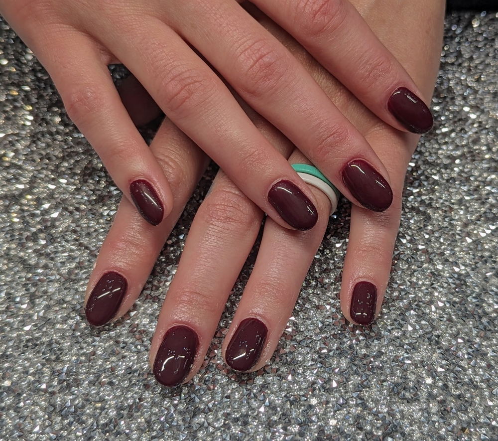 BuilderGel overlay on natural nails