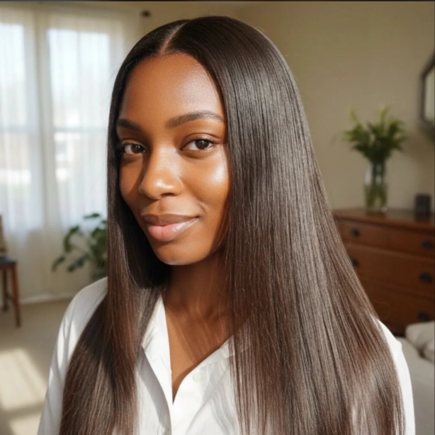 Relaxer Retouch at Blossoms HTX Hair Studio in Spring, TX