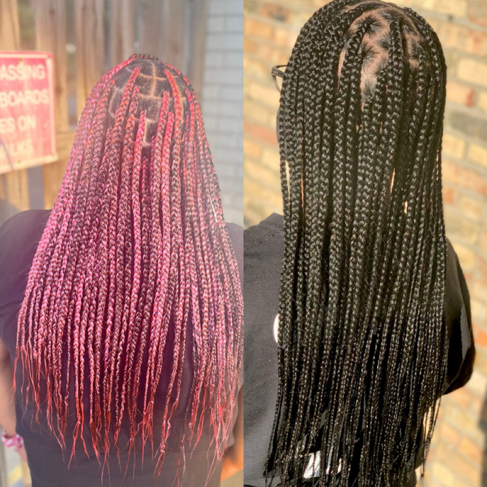 Medium Knotless Braids at Beux by Kierra Shanté in Pensacola, FL