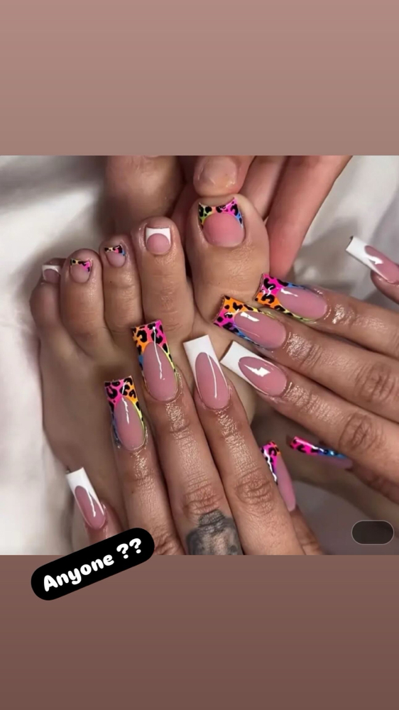 Full Pedi & Nails Bundle at Blossom Nails in Houston, TX